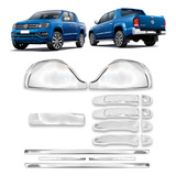 Apliques Maçanetas Retrovisor Friso Slim Amarok Cromo 2011