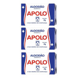 Apolo Algodão Caixa 25g Kit 3 Unidades