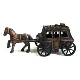 Apontador De Lápis Antigo Carruagem Diligencia A Cavalo 10cm