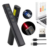 Apontador Laser Para Apresentações Usb Recarregável Sem Fio