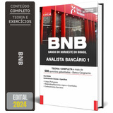 Apostila Analista Bancário Bnb - Banco Do Nordeste - Completa
