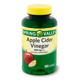 Apple Cider Vinegar Spring Valley® 450mg 100 Cp Original Eua