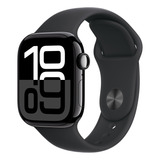 Apple Watch Series 10 Gps + Cellular Caixa Preta Brilhante De Alumínio 42 Mm Pulseira Esportiva Preta P/m - Distribuidor Autorizado