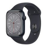 Apple Watch Series 8 Gps - Caixa Meia-noite De Alumínio 45 Mm - Pulseira Esportiva Meia-noite - Padrão