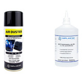 Ar Comprimido Aerosol Air Duster + 500ml Alcool Isopropilico