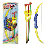 Arco E Flecha Brinquedo Infantil Tiro Alvo Criança Art Brink Cor Colorido