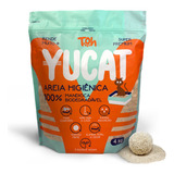 Areia De Gato Higiênica Biodegradável Mandioca Yucat Toh 4kg