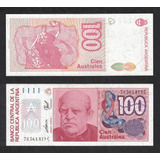Argentina 100 Australes 1989; 20 Pesos 2017; 50 Pesos 2018 