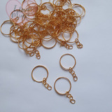 Argola Para Chaveiro Dourada 100 Peças