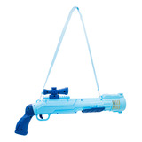 Arma Bolas Sabão Maquina Eletrica Brinquedo Lança Bolhas Cor Azul