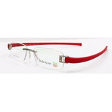 Armação Oculos De Grau Tag Heuer Th5069 Vermelho +case Linda