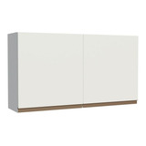 Armário Aéreo Madesa Reims 120cm 2 Portas Branco G2512109rm
