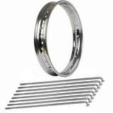 Aro Traseiro 18 X 2.15 Tork + Raio Para Nx 200 1994 A 2001