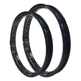 Aros Viper Vpr 17x160 14x185 Folhas Preto Brilho Biz Pop