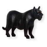 Artesanato Madeira Recuperada: Escultura Pantera Negra (da64