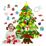 Árvore De Natal De Feltro Com Luzes, Brinquedos Educativos N