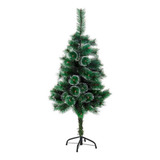 Árvore De Natal Nevada 1,2m 90 Galhos - Casambiente Cor Verde E Branco