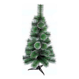 Árvore De Natal Nevada 60 Cm De Luxo Turquesa Pinheiro Festa Cor Verde Com Pontas Brancas