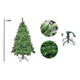 Árvore Natal Pinheiro Gigante Luxo 2,4m 852 Galhos Cor Verde