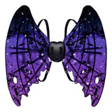 Asas Fantasia Vampiro Roxo Promoção De Festa Com Magia