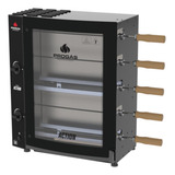 Assador Rotativo 5 Espetos Tubular A Gás Prac-05t Progás Bivolt 110/220v