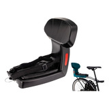 Assento Encosto Comfort Para Bagageiro Garupa Bicicleta Kalf Cor Preto