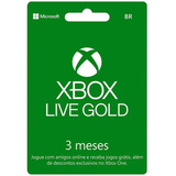 Assinatura Xbox Live Gold 3 Meses - Envio Imediato