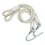 Atacadão Têxtil Par Corda Extensor Alongador Rede De Descanso E Dormir Cor Branco - 70 Cm