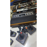 Atari Woodgrain Paddles E Joysticks 7 Cartuchos
