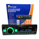 Auto Rádio Mp3 Player Automotivo Com Bluetooth Usb Mini Sd