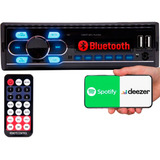 Auto Rádio Mp3 Player Auxiliar Controle Sd Usb Fm + Controle