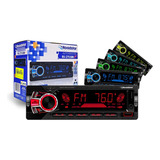 Auto Radio Roadstar 7 Cor Mp3 Player Fm Bluetooth Muda Pasta