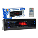 Auto Rádio Roadstar Controle Remoto App Fm Usb Sd Bt Rs2604