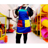 Avental Colorido Monitor Buffet Infantil - Preço De Fabrica