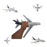 Avião Airbus A380 Grande 45cm C/ Som Luz Movimento Fricção