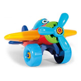 Avião Didático Infantil Brinquedo 3 Anos De Montar Desmontar