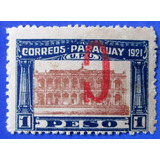 B3710 Paraguai - Raro Selo Com Sobrecarga De Campanha Inver