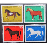 B4852 Alemanha Federal - Cavalos Yvert Nº 441/4 Nn