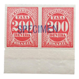 B5399 Brasil Taxa Nº 5 Par Specimen Margem De Folha Nnn