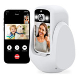 Baba Eletronica Camera Monitor Wi-fi App Celular Rotativa 360° Chamada De Video Segurança Do Bebê Crianças E Idosos 110v/220v