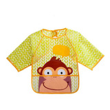 Babador Com Manga Blw Impermeável Macaco - Multikids Baby Cor Amarelo