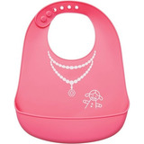 Babador De Silicone Pega Migalhas Menina 09724 - Buba