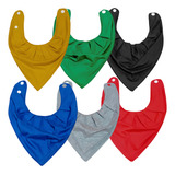 Babadores Bandanas Impermeáveis Kit C 6