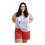 Baby Doll Plus Size Camiseta E Short Verão Premium Oferta