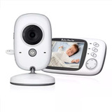 Baby Monitor Vb603 Branco Sem Fio Com Áudio Microfone Vídeo Colorido Visão Noturna E Tela Lcd De 3,2 Polegadas