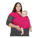 Baby Sling Plus Size Mamãe Canguru Malha 100% Algodão Cor Pink