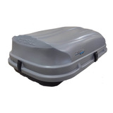 Bagageiro De Teto 510 Litros Com Chave Cinza Prata Abs