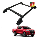 Bagageiro De Teto Preto Hilux 2016 A 2021 Sem Furar