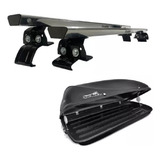Bagageiro Maleiro 370l + Rack Teto Alumínio Envio Imediato 
