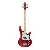 Baixo Elétrico Vermelho De 4 Cordas Ibanez Sr Mezzo Srmd200 Cam